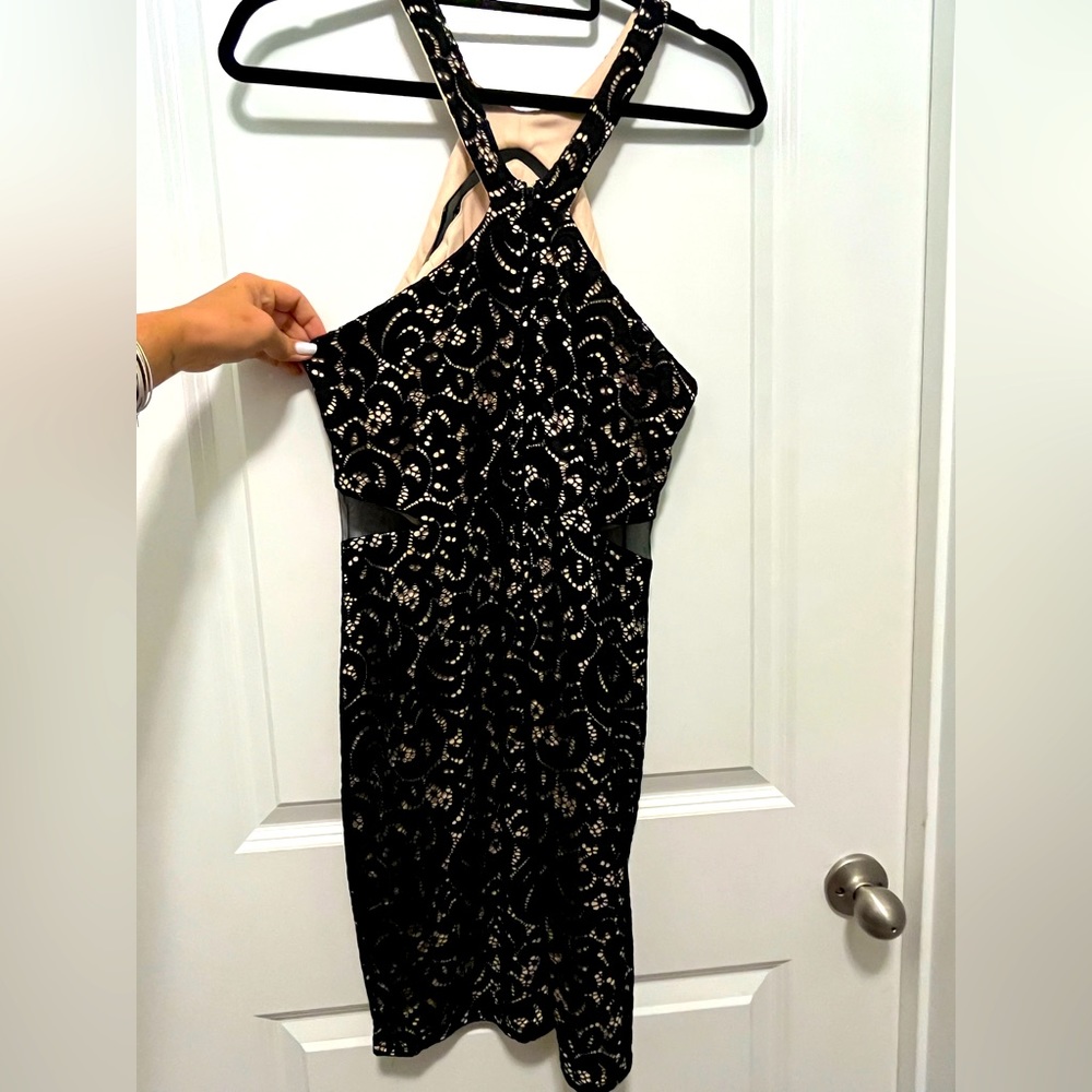 B.Darlin cocktail/prom dress, juniors size 15/16 with stretch. Like new!